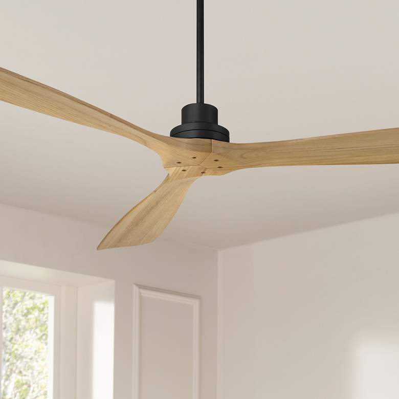 Image 1 66" Casa Delta DC XL Matte Black Outdoor Ceiling Fan