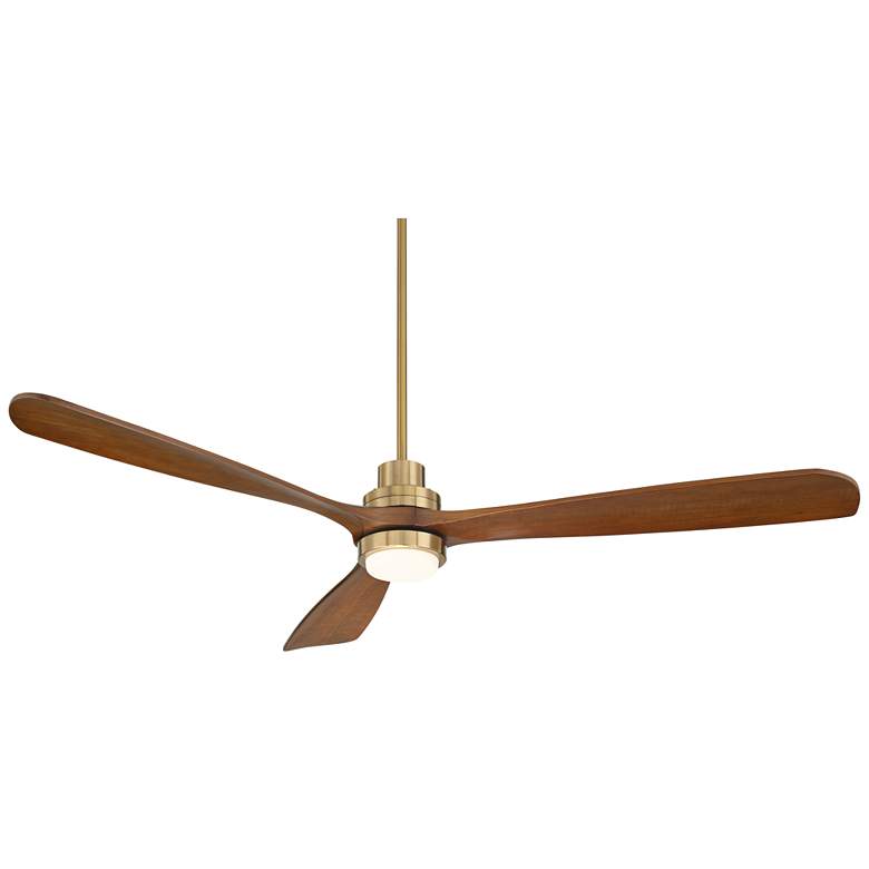 Image 2 66" Casa Delta DC XL Soft Brass LED Ceiling Fan with Remote