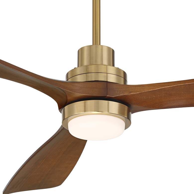 Image 3 66" Casa Delta DC XL Soft Brass LED Ceiling Fan with Remote more views