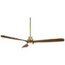 6_66" Casa Delta DC XL Soft Brass LED Ceiling Fan with Remote more views