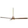 7_66" Casa Delta DC XL Soft Brass LED Ceiling Fan with Remote more views
