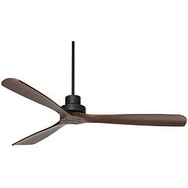 Image2 of 66" Casa Delta DC XL Walnut Outdoor Ceiling Fan with Remote Control