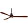 66" Casa Delta-Wing XL AC Bronze LED Ceiling Fan with Remote Control