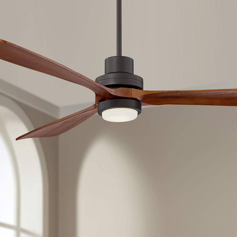 Image 1 66 inch Casa Delta-Wing XL AC Bronze LED Ceiling Fan with Remote Control