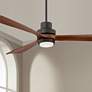 66" Casa Delta-Wing XL AC Bronze LED Ceiling Fan with Remote Control