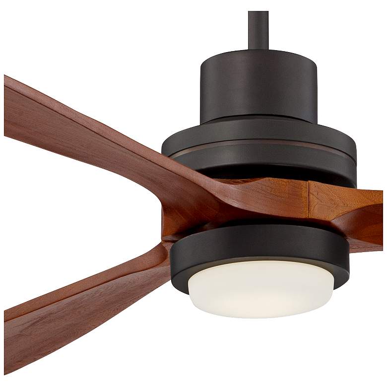 Image 3 66 inch Casa Delta-Wing XL AC Bronze LED Ceiling Fan with Remote Control more views