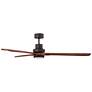 66" Casa Delta-Wing XL AC Bronze LED Ceiling Fan with Remote Control