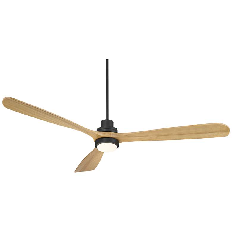 Image 2 66" Casa Vieja Delta DC Matte Black CCT LED Ceiling Fan with Remote