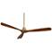 66" Casa Vieja Delta DC XL Soft Brass Ceiling Fan