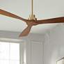 2_66" Casa Vieja Delta DC XL Soft Brass Ceiling Fan