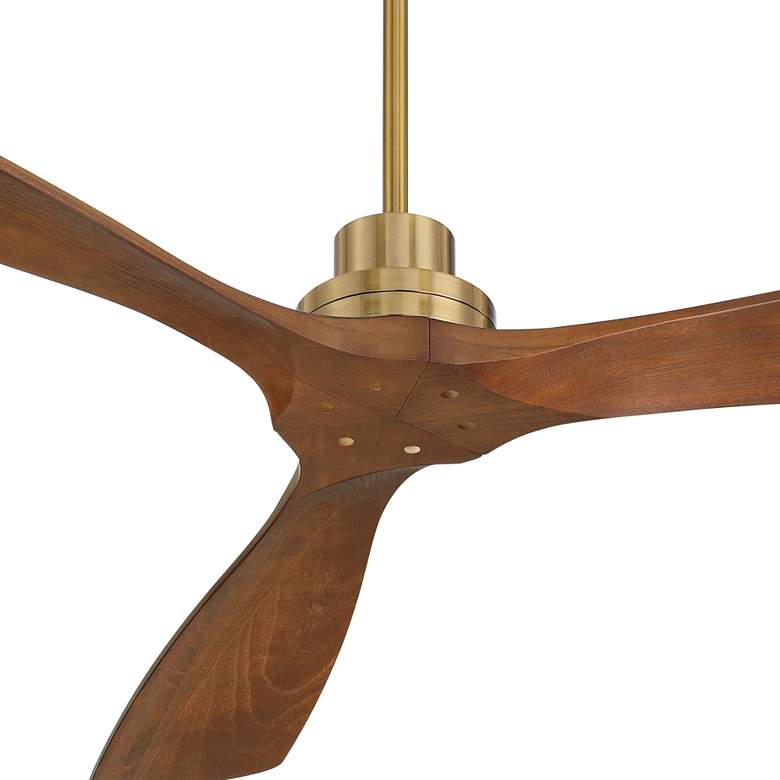 Image 3 66" Casa Vieja Delta DC XL Soft Brass Ceiling Fan more views