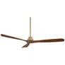 6_66" Casa Vieja Delta DC XL Soft Brass Ceiling Fan more views
