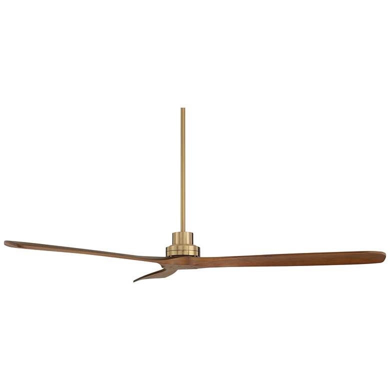 Image 6 66" Casa Vieja Delta DC XL Soft Brass Ceiling Fan more views