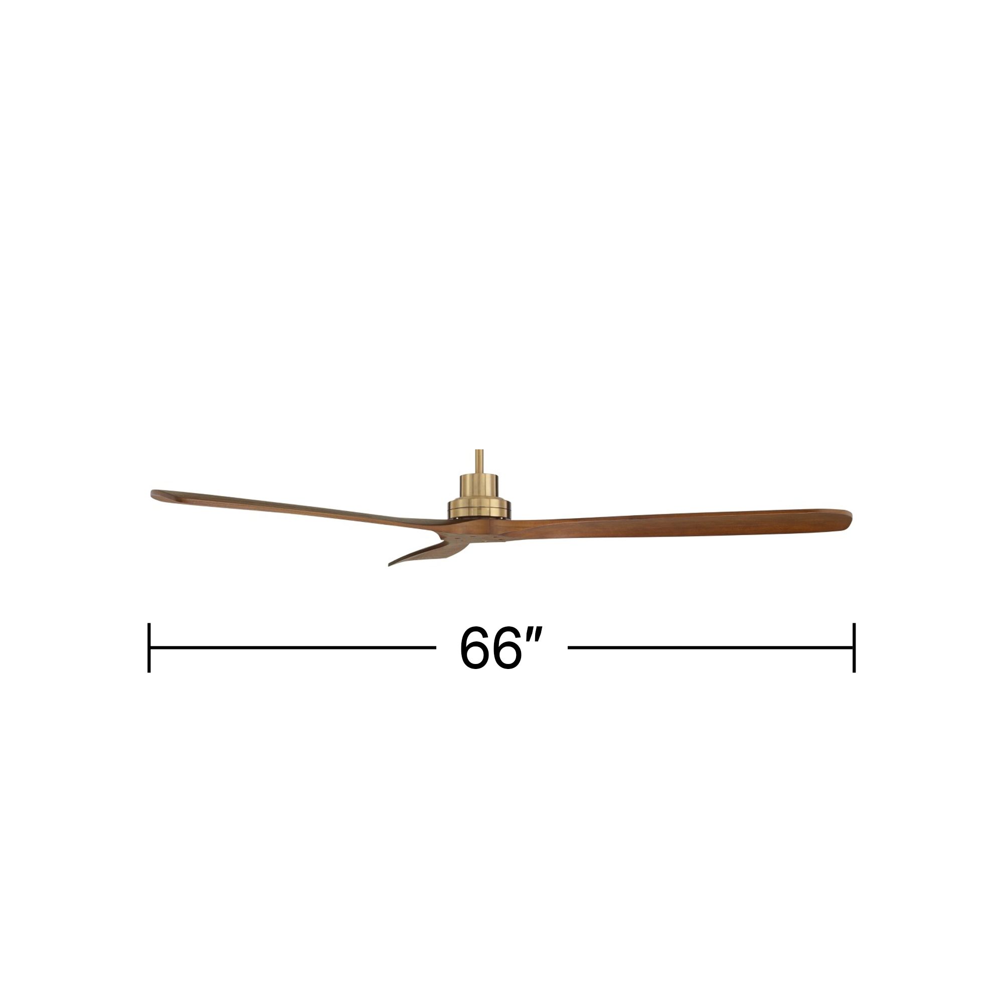 Watch A Video About the 66 Casa Delta DC XL Soft Brass Ceiling Fa
