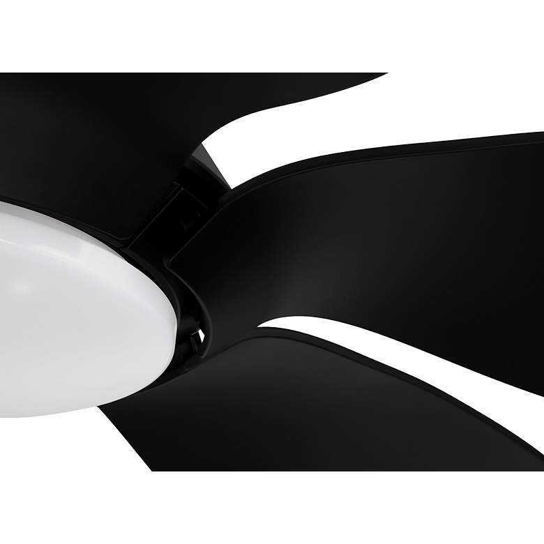 Image 5 66" Craftmade Zoom Flat Black Damp LED Ceiling Fan with Remote more views