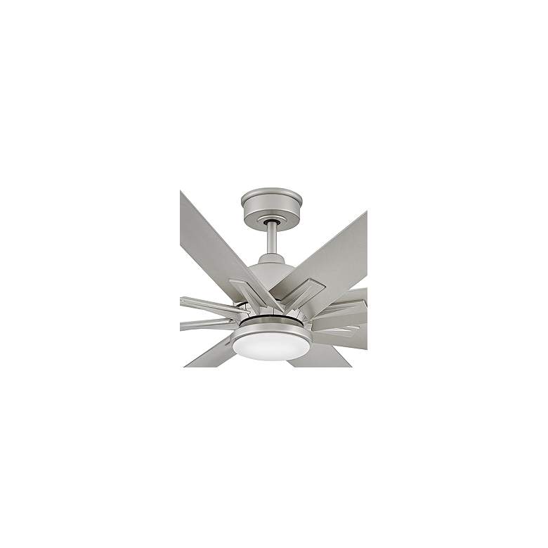 Image 3 66" Hinkley Concur Brushed Nickel Wet Rated 8-Blade Smart Ceiling Fan more views