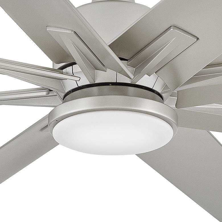Image 5 66" Hinkley Concur Brushed Nickel Wet Rated 8-Blade Smart Ceiling Fan more views