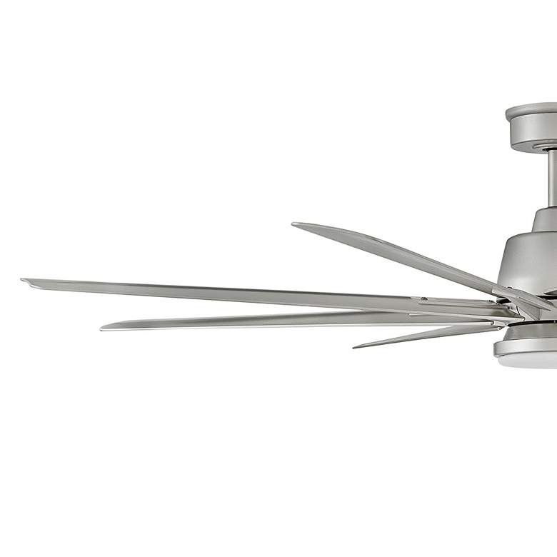 Image 6 66" Hinkley Concur Brushed Nickel Wet Rated 8-Blade Smart Ceiling Fan more views