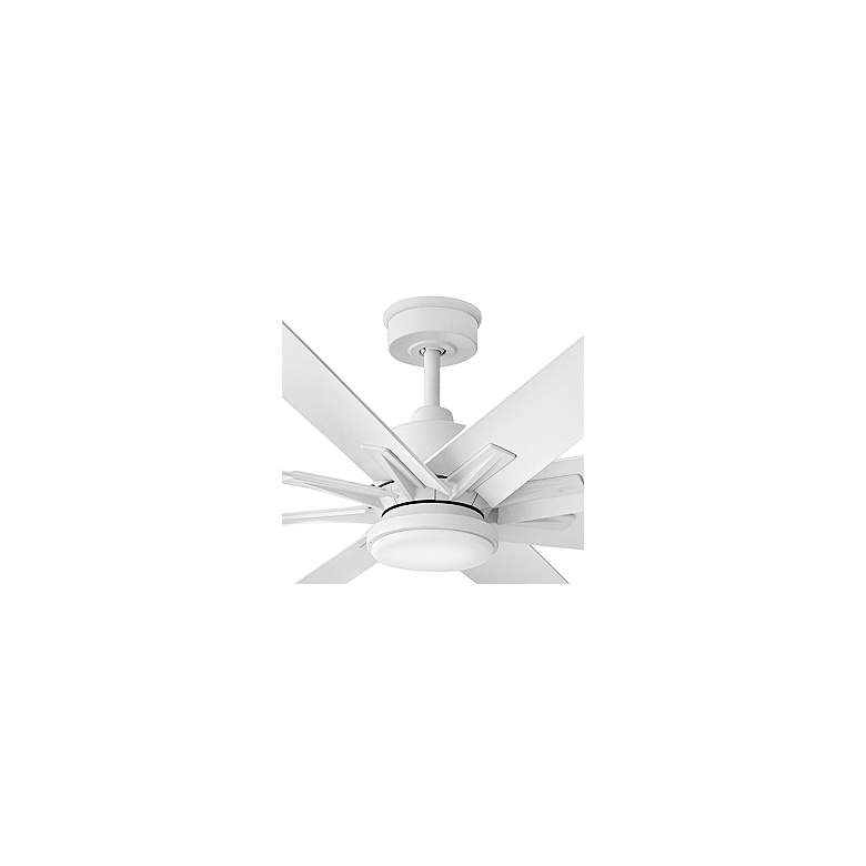 Image 2 66" Hinkley Concur LED Wet Rated 8-Blade Matte White Smart Ceiling Fan more views