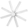 66" Hinkley Concur LED Wet Rated 8-Blade Matte White Smart Ceiling Fan