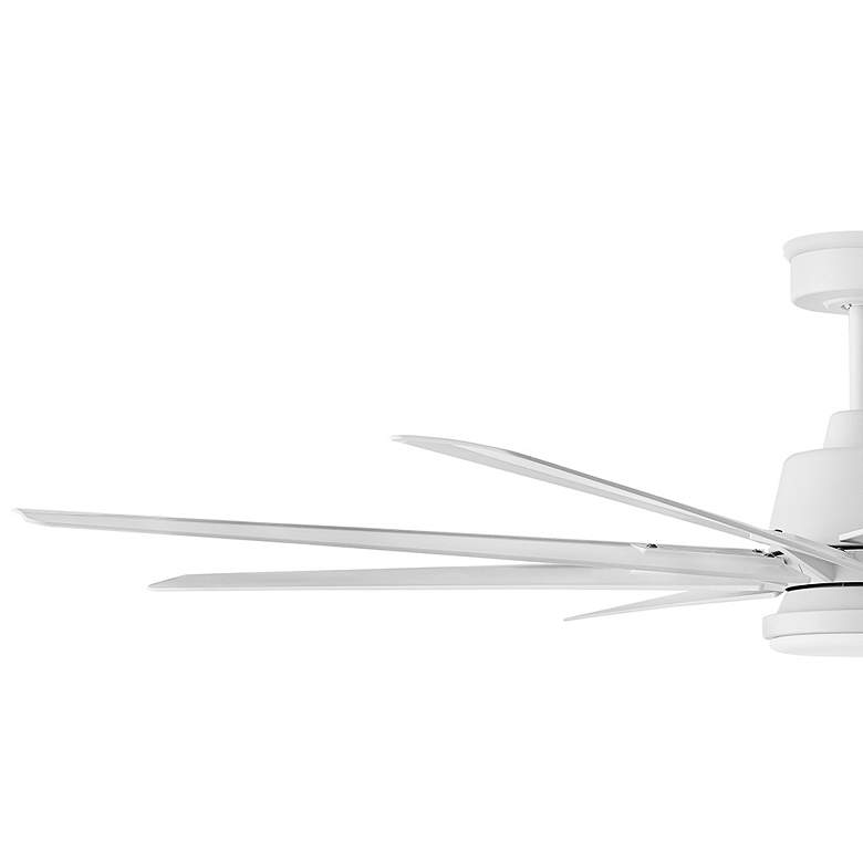 Image 6 66" Hinkley Concur LED Wet Rated 8-Blade Matte White Smart Ceiling Fan more views