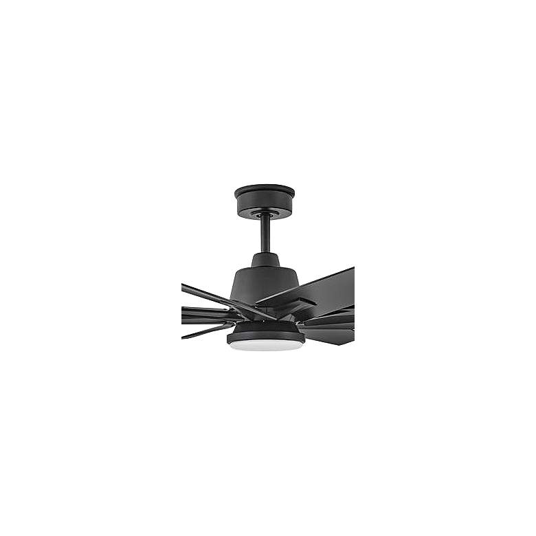 Image 2 66" Hinkley Concur LED Wet Rated Matte Black 8-Blade Smart Ceiling Fan more views
