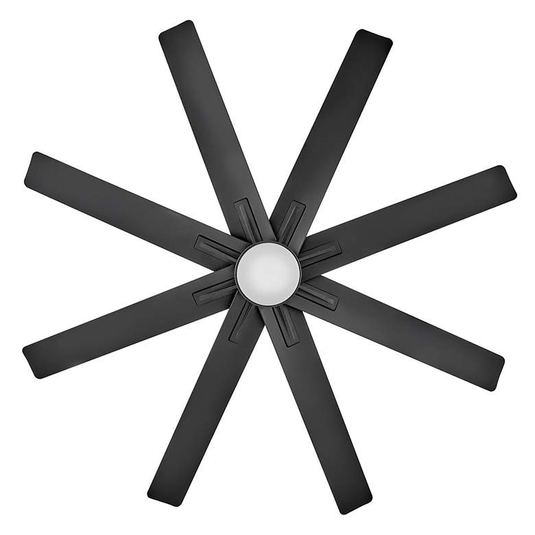 Image 4 66" Hinkley Concur LED Wet Rated Matte Black 8-Blade Smart Ceiling Fan more views