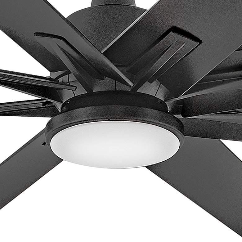 Image 5 66" Hinkley Concur LED Wet Rated Matte Black 8-Blade Smart Ceiling Fan more views