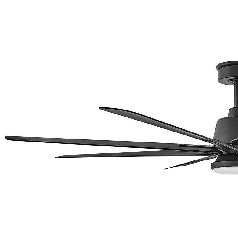 Image 7 66" Hinkley Concur LED Wet Rated Matte Black 8-Blade Smart Ceiling Fan more views