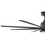 66" Hinkley Concur LED Wet Rated Matte Black 8-Blade Smart Ceiling Fan