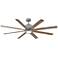66" Hinkley Vantage Graphite Outdoor LED Smart Ceiling Fan with Remote