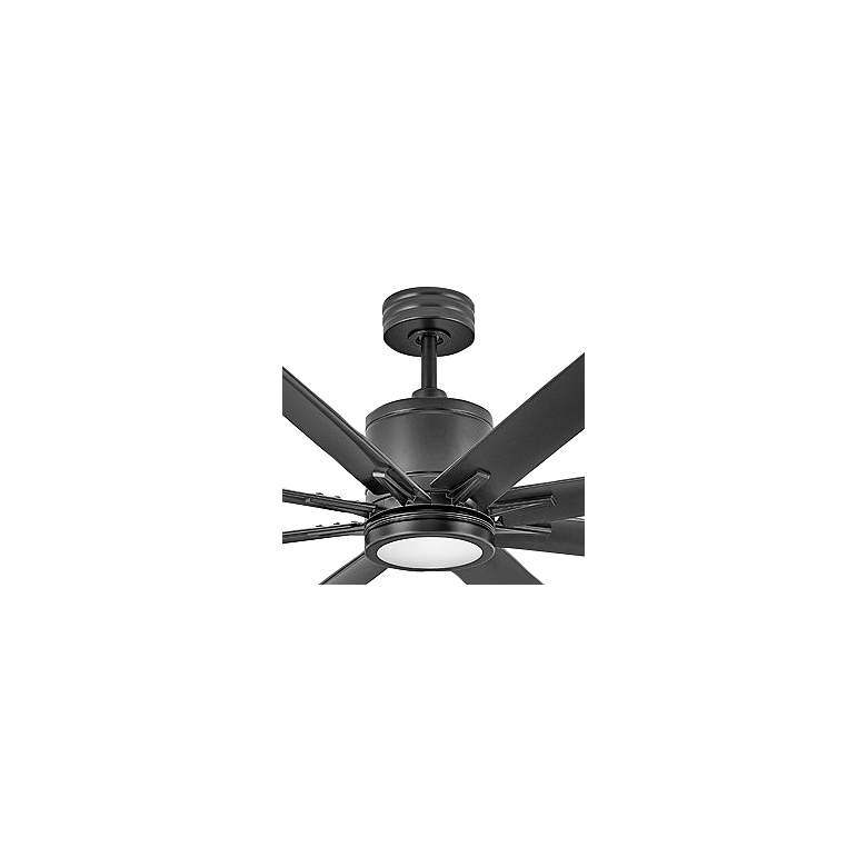 Image 2 66 inch Hinkley Vantage Matte Black Outdoor LED Smart Ceiling Fan more views