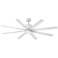 66" Hinkley Vantage Matte White Outdoor LED Smart Ceiling Fan