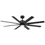 66" Modern Forms Renegade Black LED Smart Ceiling Fan