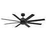 4_66" Modern Forms Renegade Black LED Smart Ceiling Fan more views