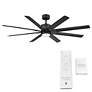 66" Modern Forms Renegade Black LED Smart Ceiling Fan