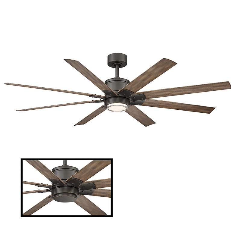 Image 2 66" Modern Forms Renegade Bronze 2700K LED Smart Ceiling Fan more views