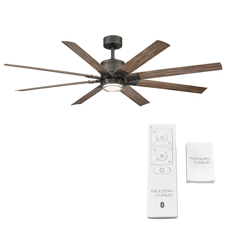 Image 7 66" Modern Forms Renegade Bronze 2700K LED Smart Ceiling Fan more views