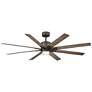 66" Modern Forms Renegade Bronze 3500K LED Smart Ceiling Fan