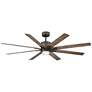 66" Modern Forms Renegade Bronze LED Wet Rated Smart Ceiling Fan
