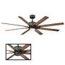 66" Modern Forms Renegade Bronze LED Wet Rated Smart Ceiling Fan
