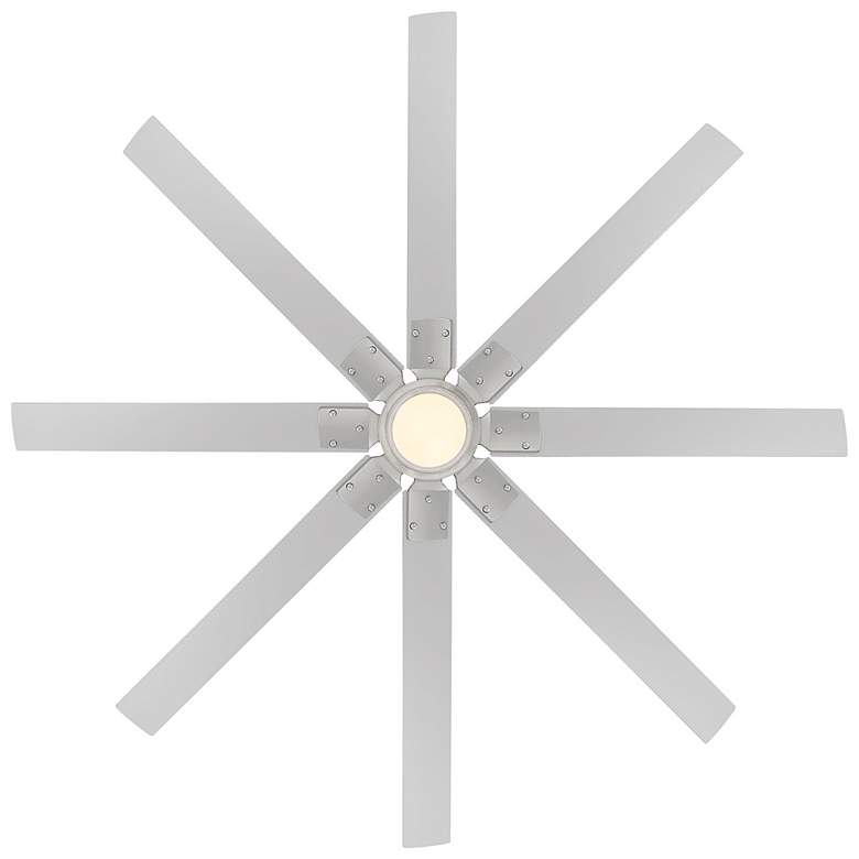 Image 7 66" Modern Forms Renegade Brushed Nickel LED Wet Smart Ceiling Fan more views