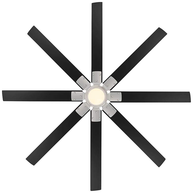 Image 3 66 inch Modern Forms Renegade Brushed Nickel LED Wet Smart Ceiling Fan more views