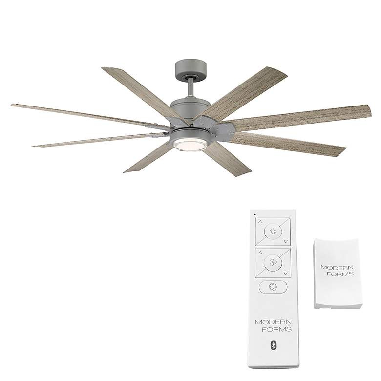 Image 7 66" Modern Forms Renegade Graphite 3500K LED Wet Rated Smart Fan more views