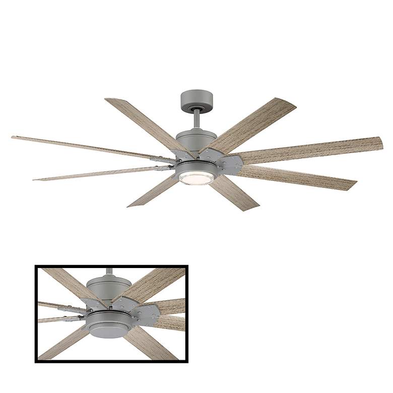 Image 3 66" Modern Forms Renegade Graphite LED Wet Rated Smart Ceiling Fan more views