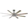 66" Modern Forms Renegade Graphite LED Wet Rated Smart Ceiling Fan