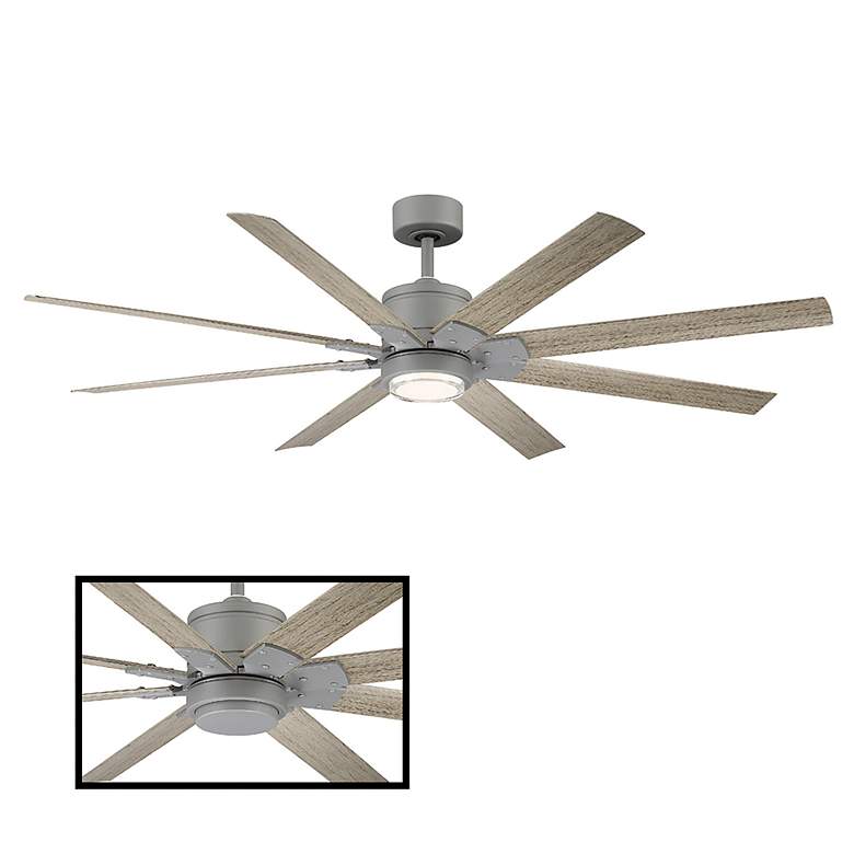 Image 2 66" Modern Forms Renegade Graphite Wet 2700K LED Smart Ceiling Fan more views