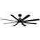 66" Modern Forms Renegade Matte Black 3500K LED Wet Smart Ceiling Fan