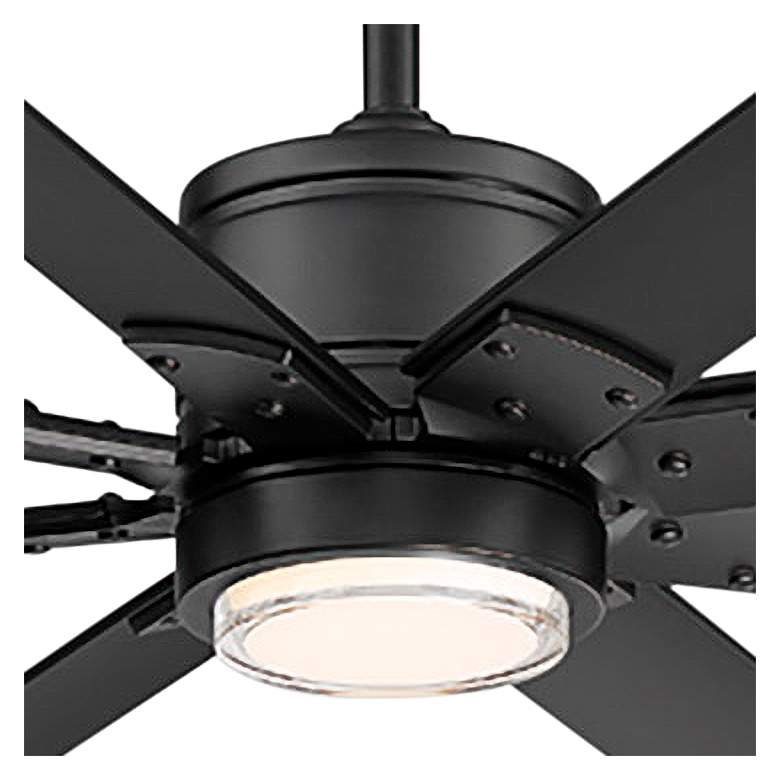 Image 4 66" Modern Forms Renegade Matte Black 3500K LED Wet Smart Ceiling Fan more views