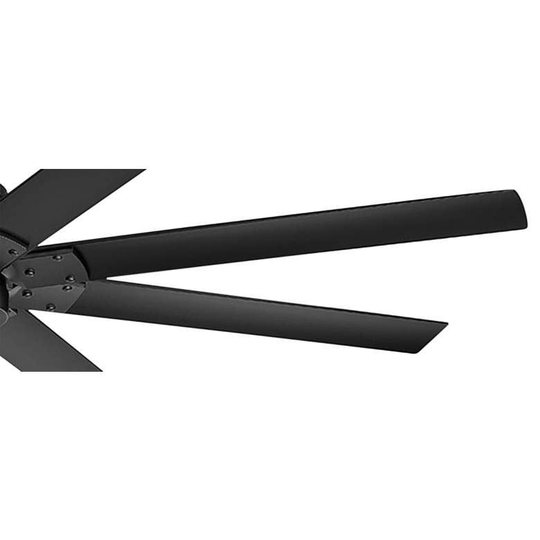 Image 5 66" Modern Forms Renegade Matte Black 3500K LED Wet Smart Ceiling Fan more views